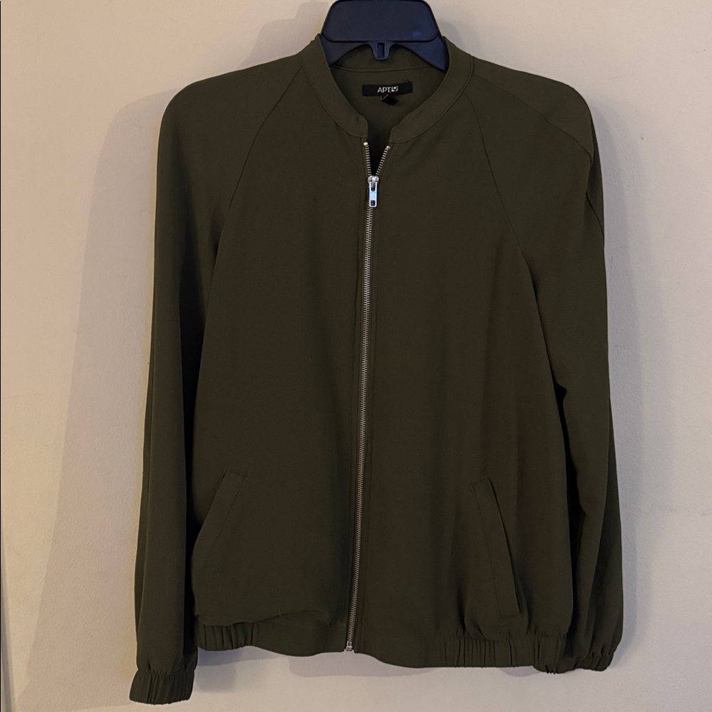 Apt. 9 Dark Green Zip-Up Jacket